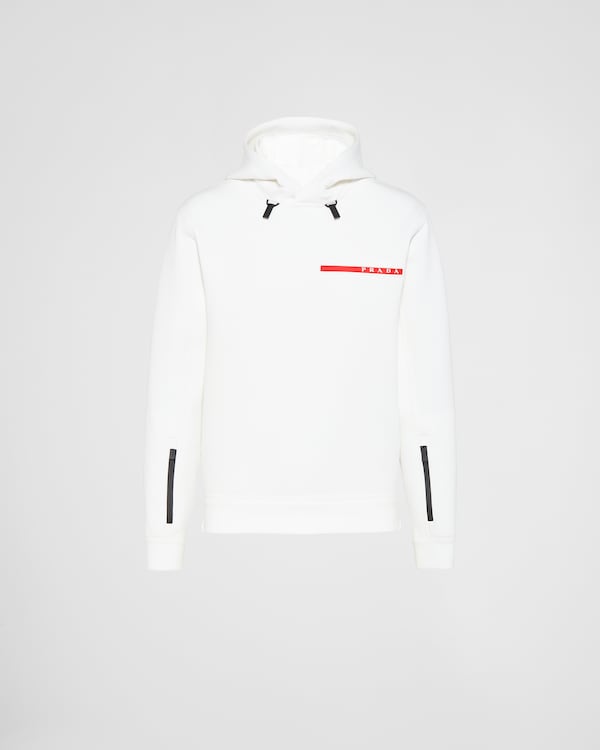 Recycled double jersey hoodie Recycled double jersey hoodie