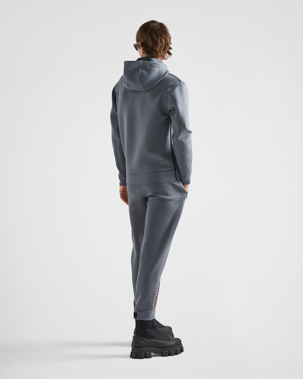 Recycled double jersey hoodie - Iron Gray Recycled double jersey hoodie - Iron Gray
