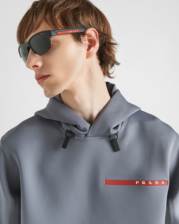 Recycled double jersey hoodie - Iron Gray Recycled double jersey hoodie - Iron Gray