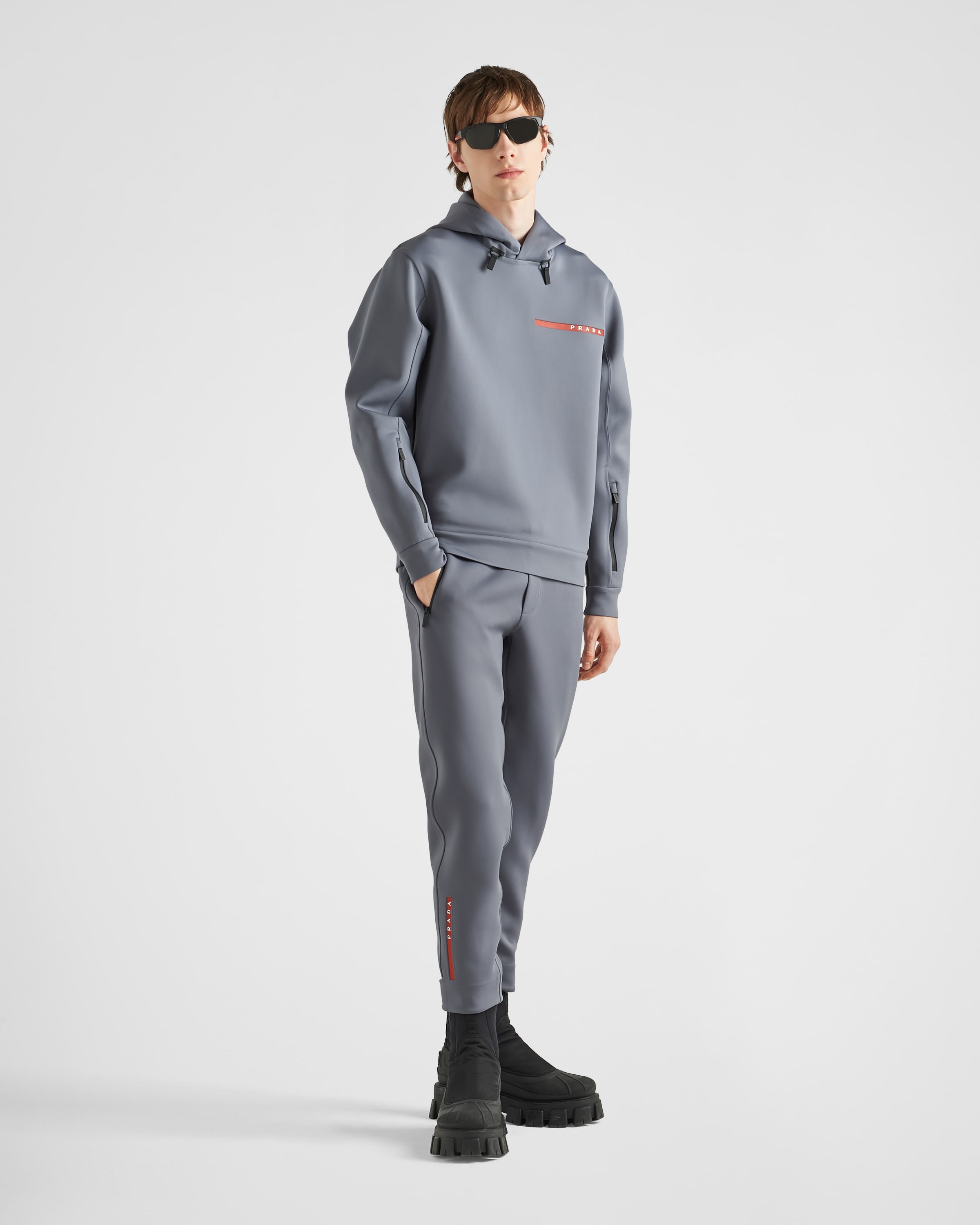 Grey prada tracksuit online