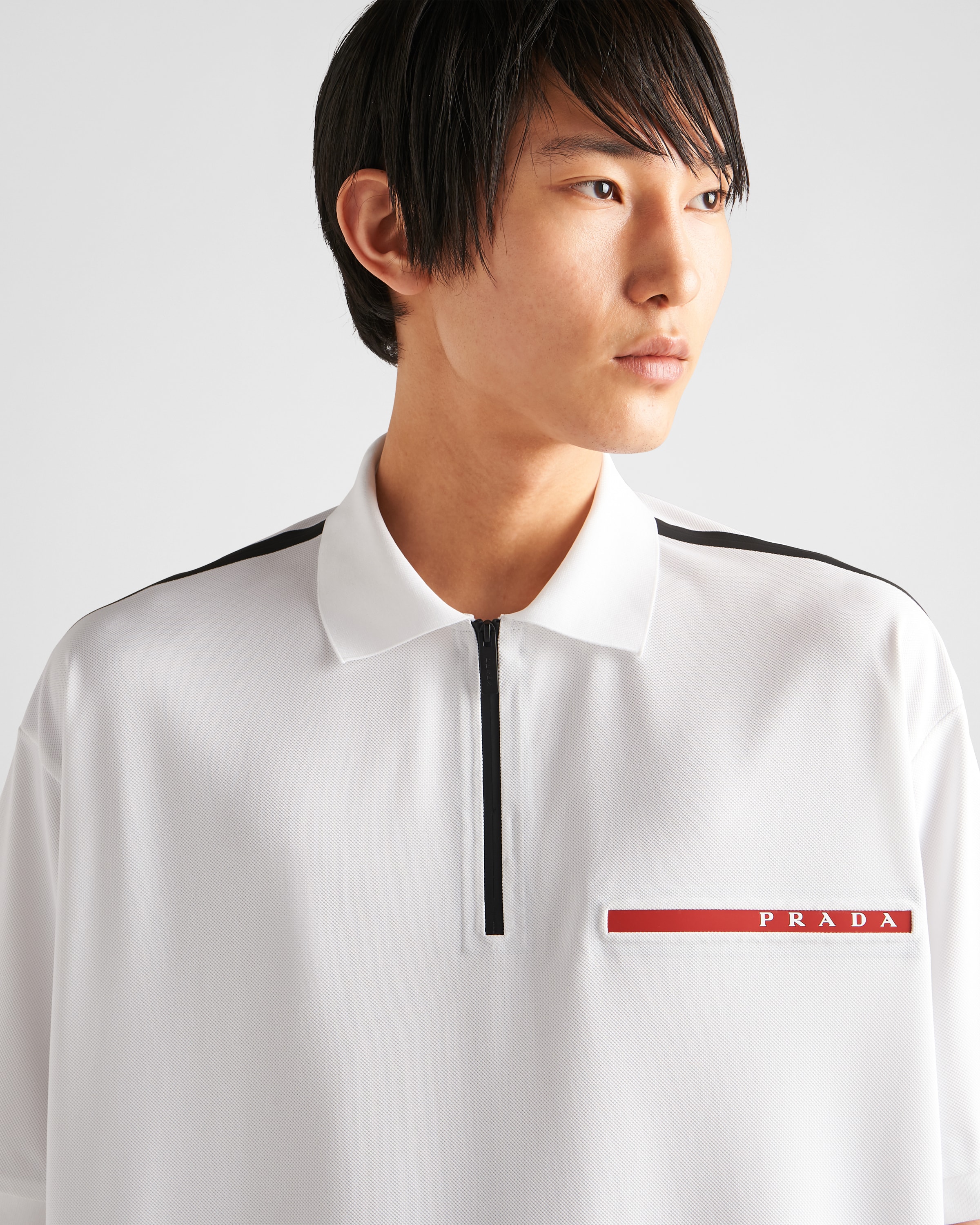 Prada white polo hotsell