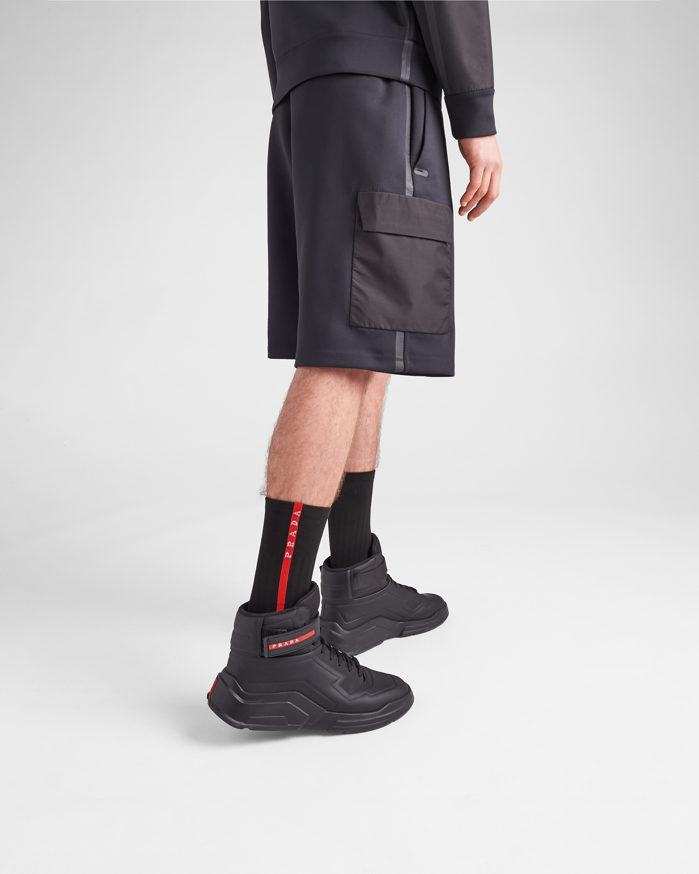 Recycled technical jersey Bermudas