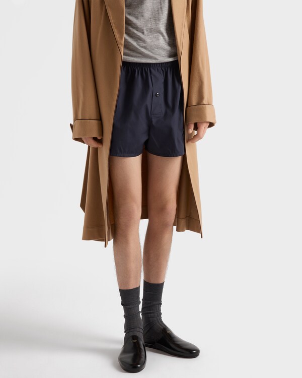 Cotton boxer shorts - Navy Cotton boxer shorts - Navy