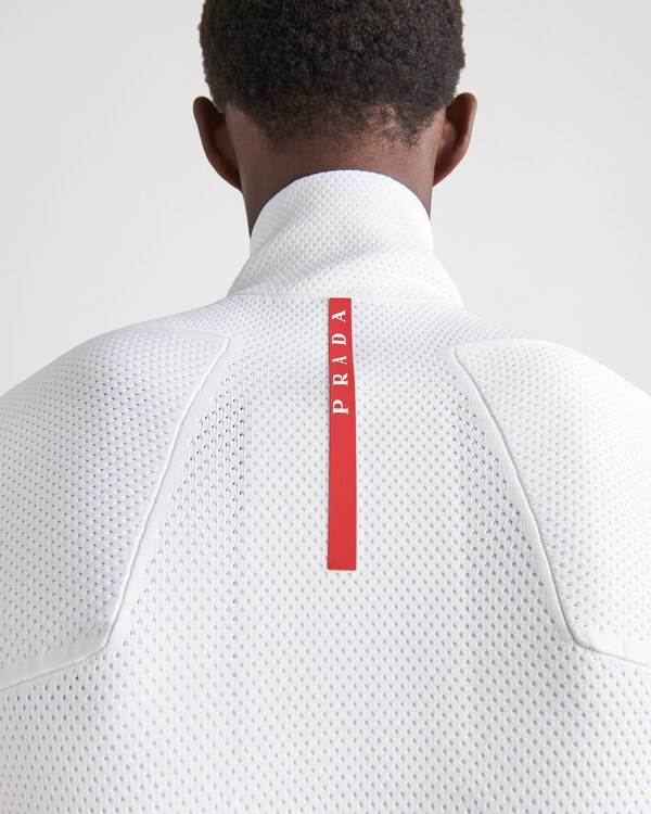 Techno knit turtleneck zip-up sweatshirt Techno knit turtleneck zip-up sweatshirt