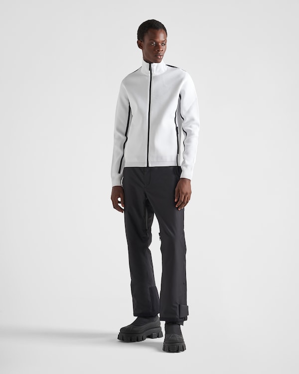 Techno knit turtleneck zip-up sweatshirt Techno knit turtleneck zip-up sweatshirt