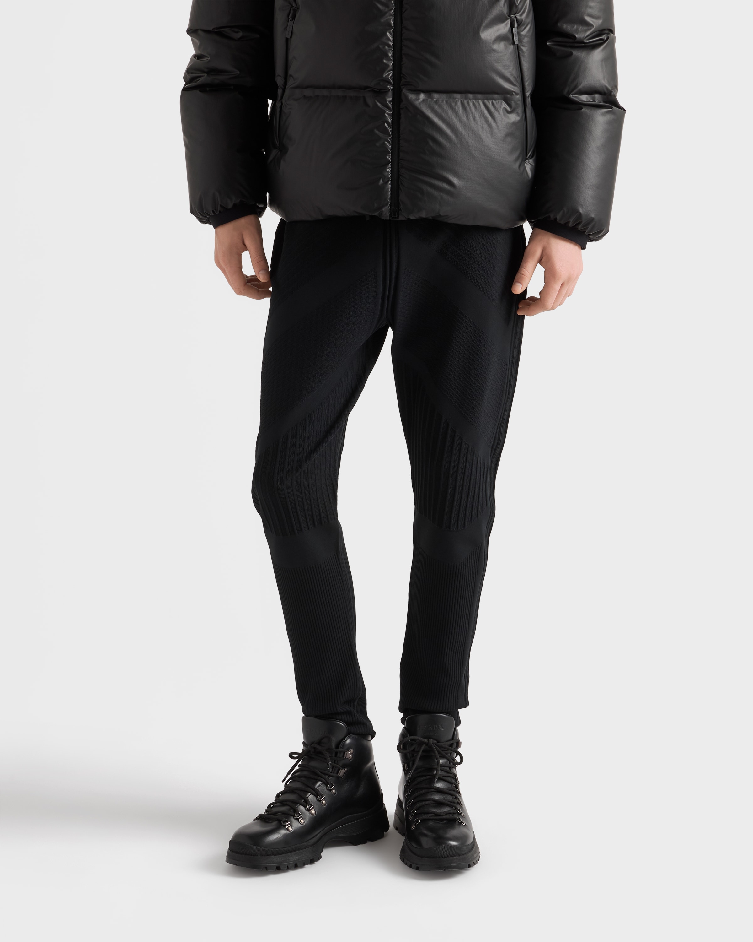 Black Technical knit pants | PRADA - United States Black Technical knit pants | PRADA - United States