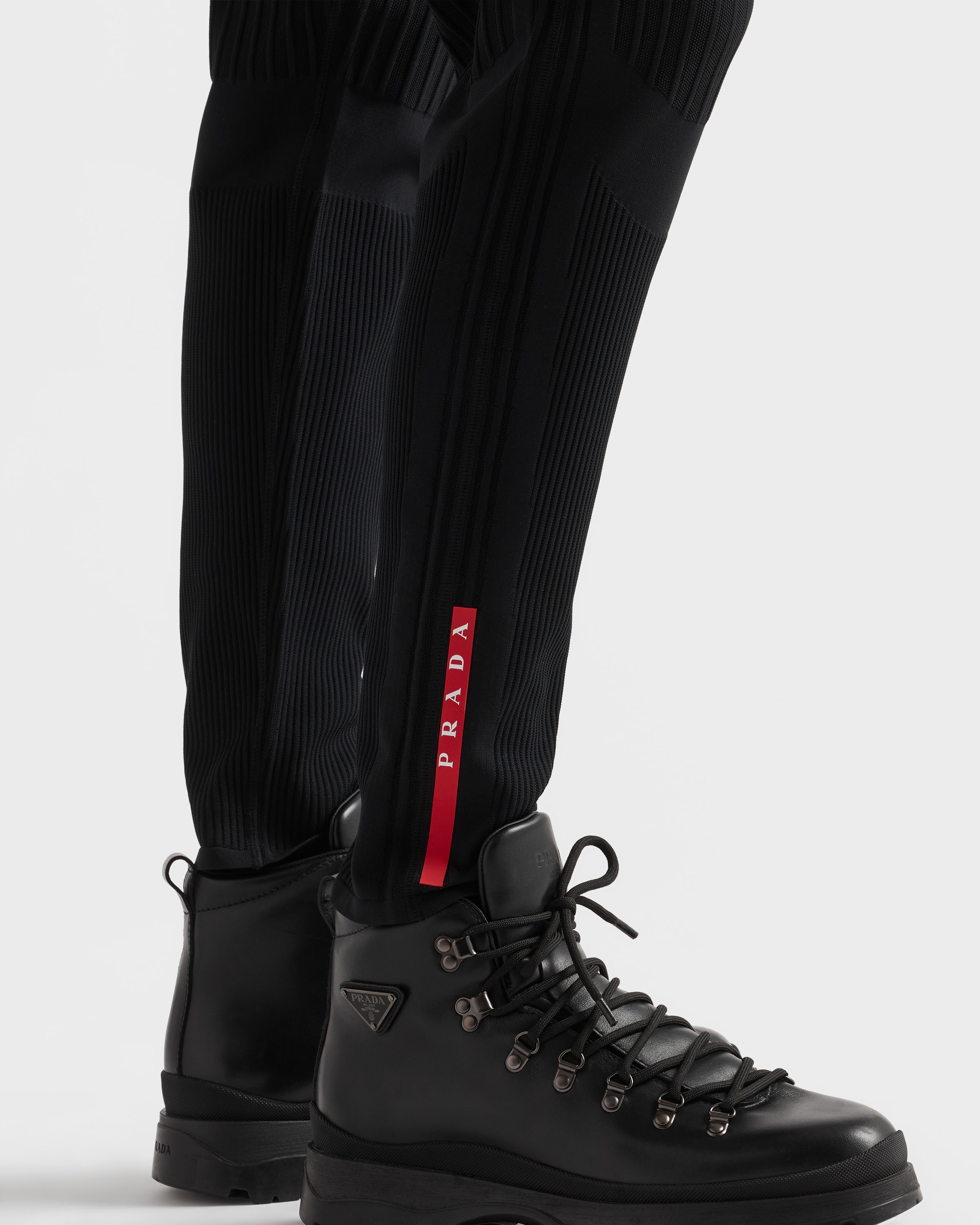 Black Technical Knit Pants | PRADA