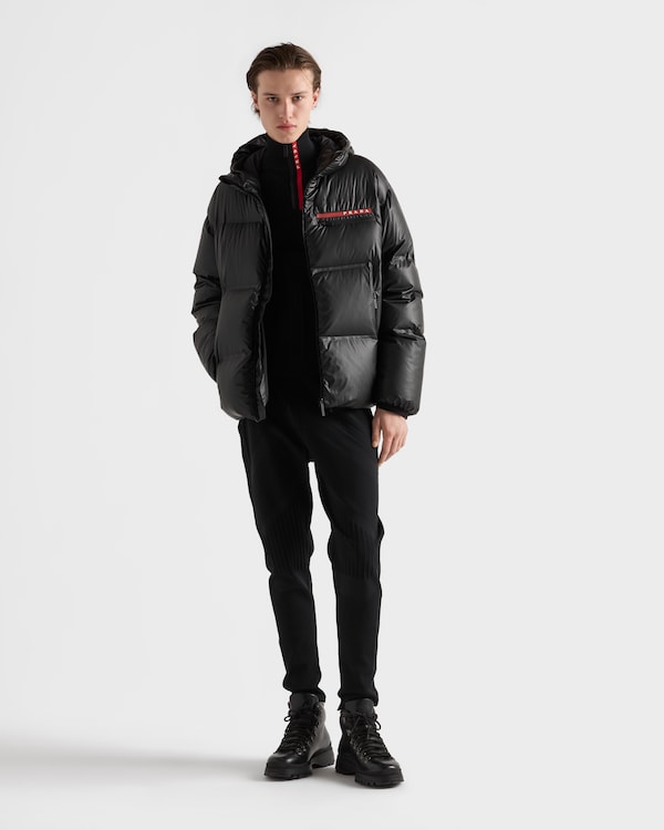 Technische Hose aus Techno-Strick - Schwarz Technische Hose aus Techno-Strick - Schwarz