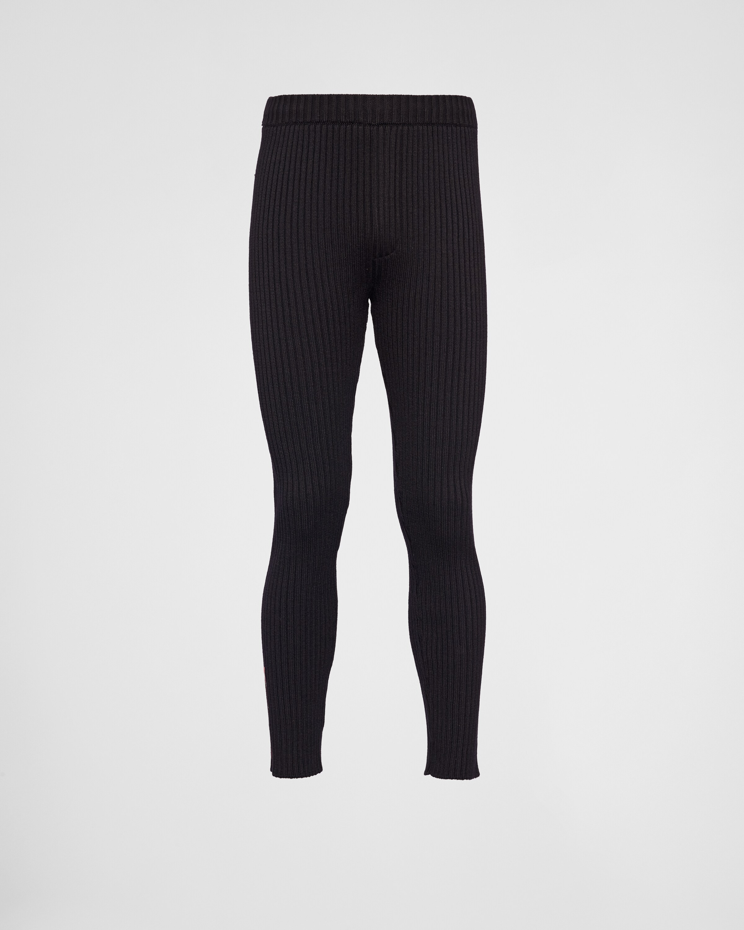 Prada Wool Leggings In Black