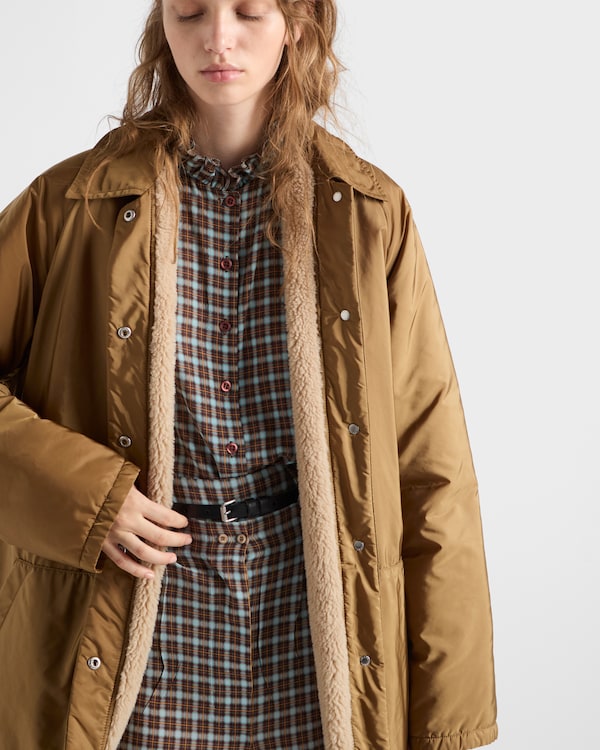 Short en georgette à carreaux - Turquoise/Marron cacao Short en georgette à carreaux - Turquoise/Marron cacao