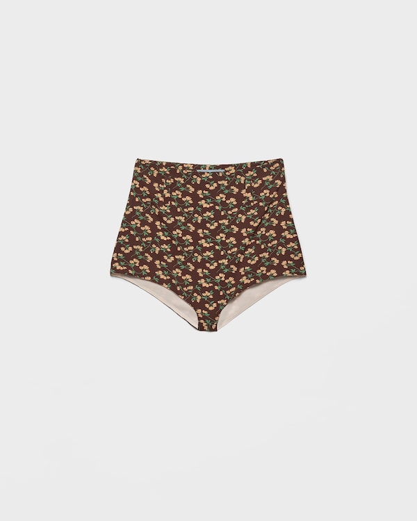 Floral print georgette brief Floral print georgette brief
