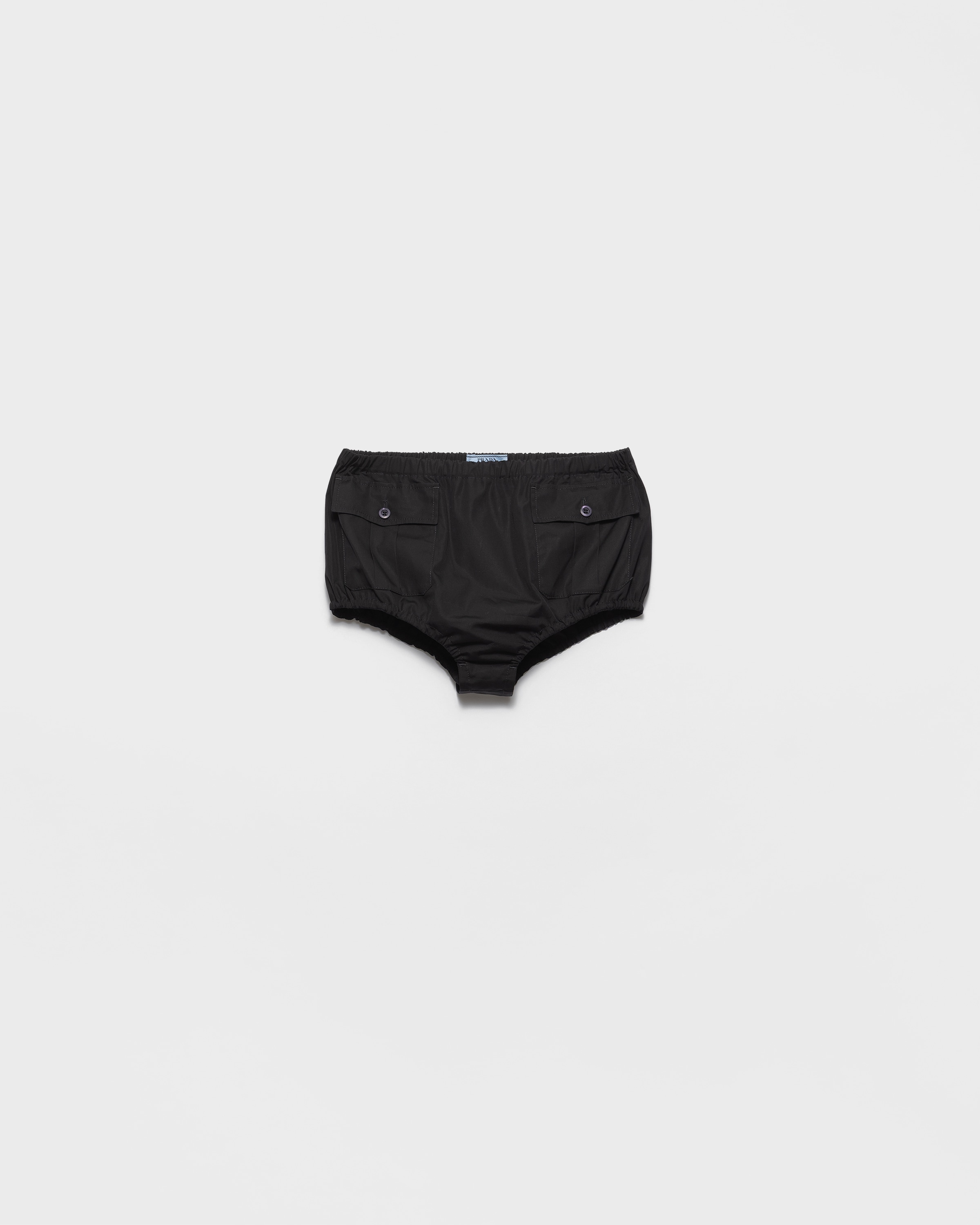 Black Poplin shorts | PRADA - United States