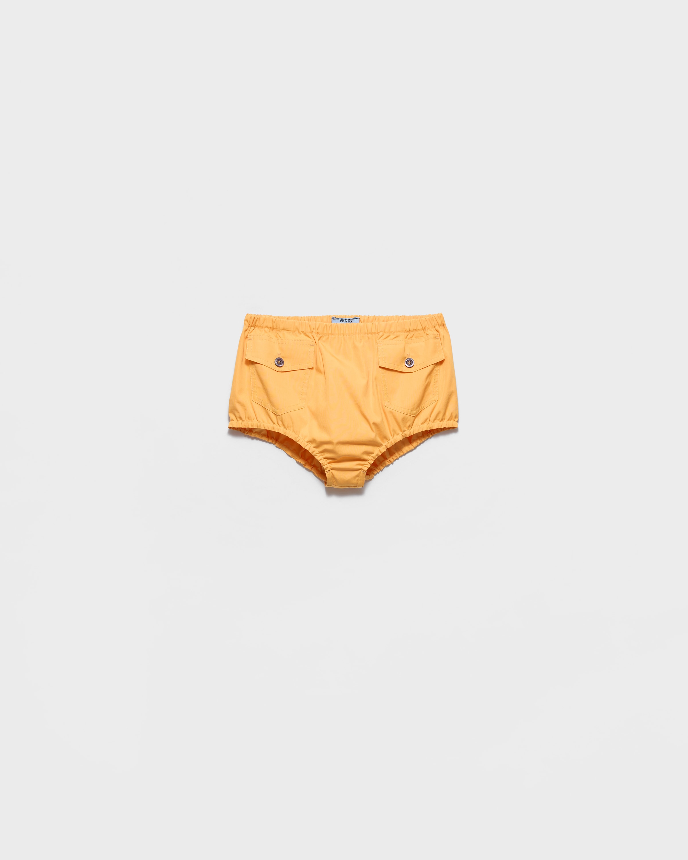 Yellow Poplin shorts | PRADA - Brazil