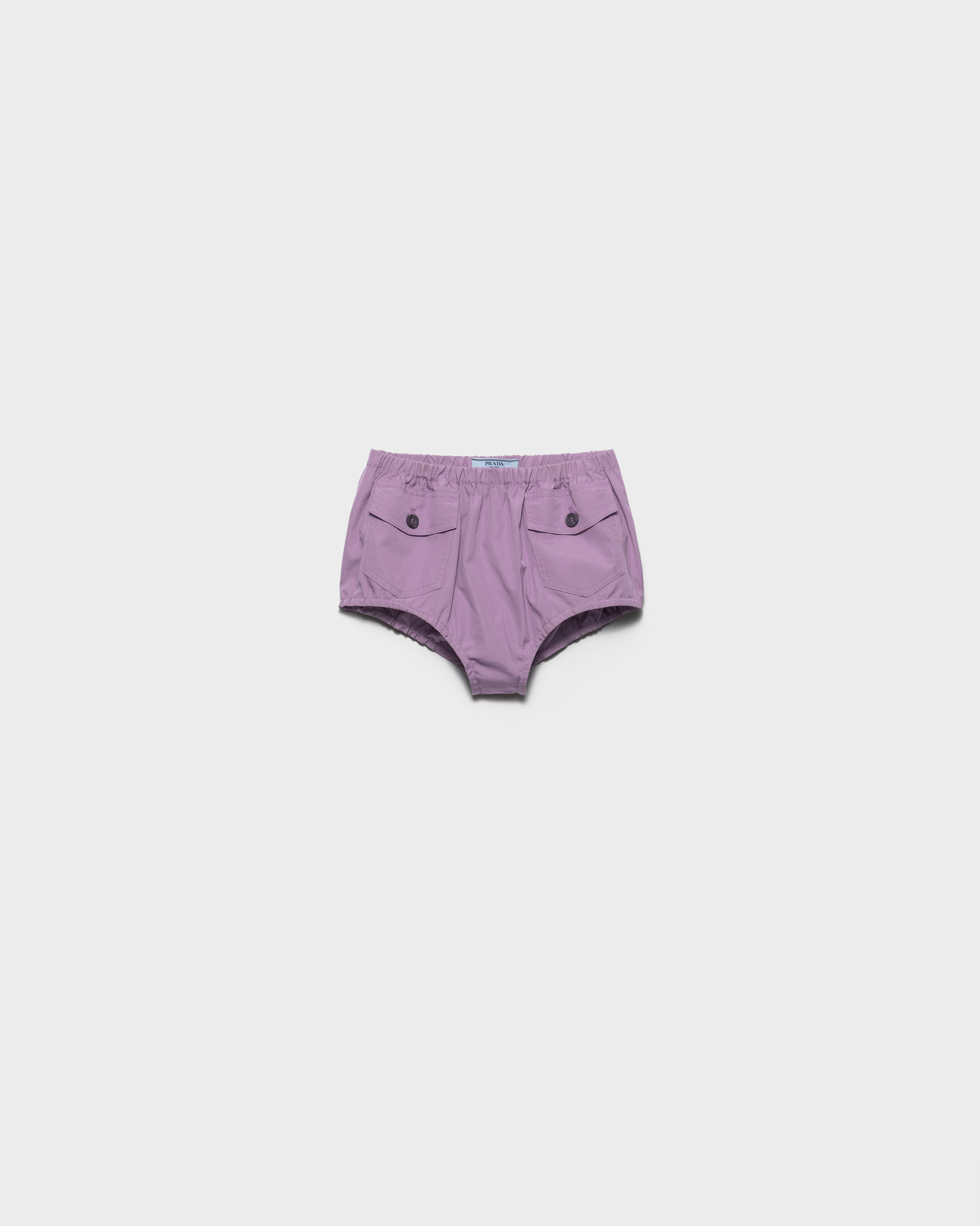 Lilac Poplin shorts | PRADA - United States