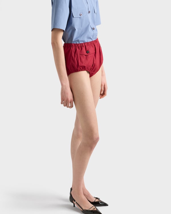 Poplin shorts - Ruby Red Poplin shorts - Ruby Red