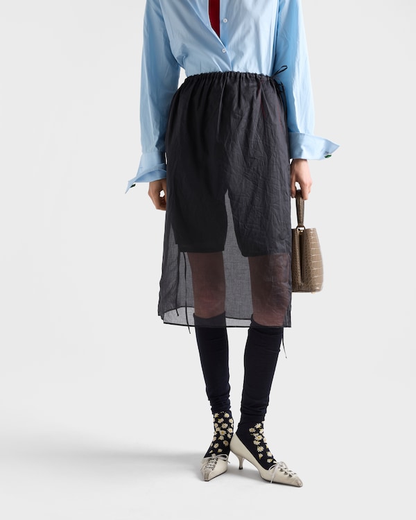 Organdy Bermudas - Black Organdy Bermudas - Black