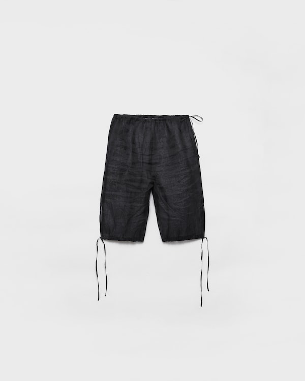 Organdy Bermudas - Black Organdy Bermudas - Black