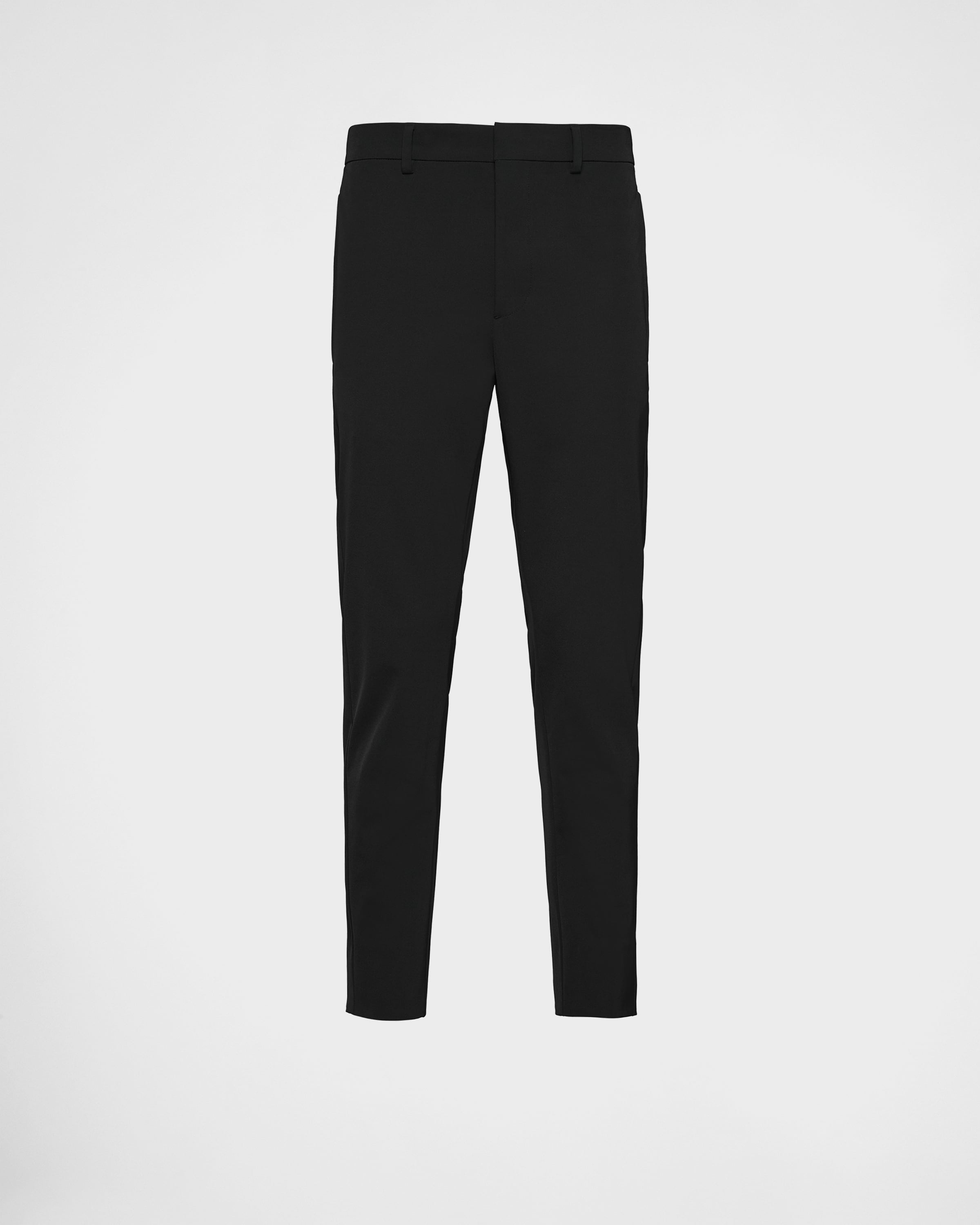 Black Stretch technical fabric pants | PRADA