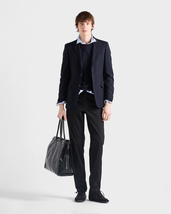 Stretch poplin pants Stretch poplin pants