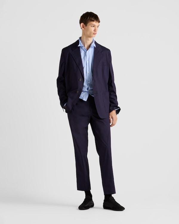 Stretch poplin pants Stretch poplin pants