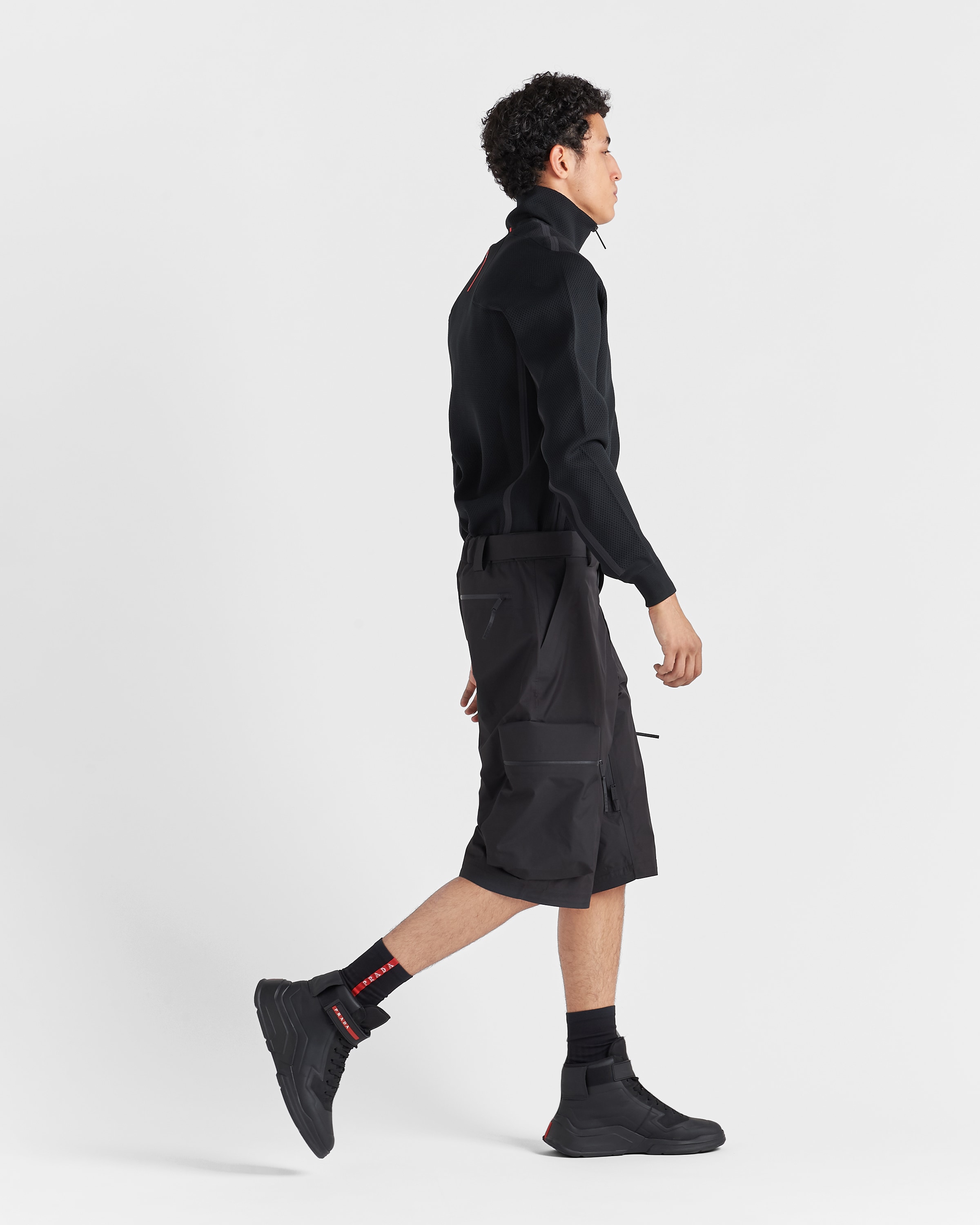 【24SS】新作 Extreme-Tex ストレッチ・スキーパンツ◆プラダ◆ Black Extreme-Tex stretch ski pants | PRADA