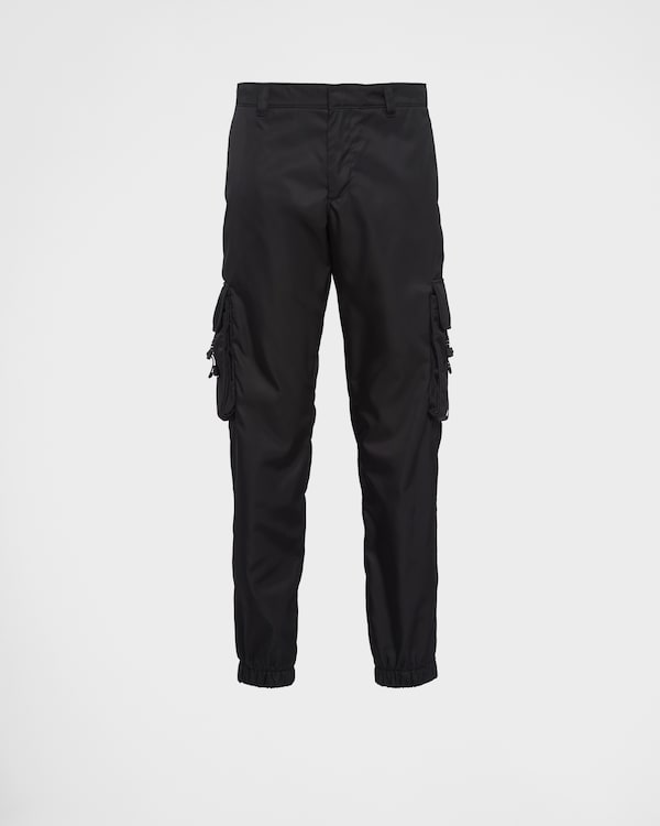 ブラック Re-Nylon パンツ | PRADA