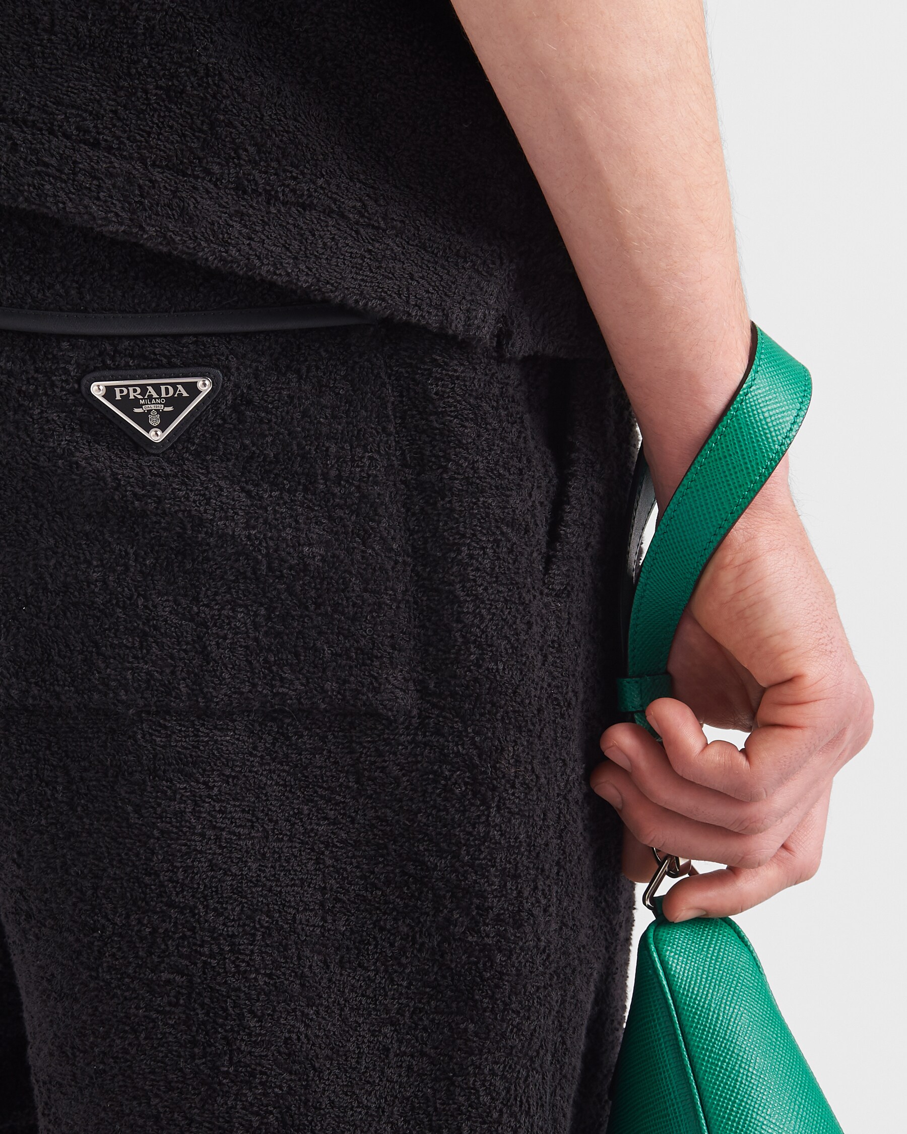 Prada Short Khaki Green Cotton