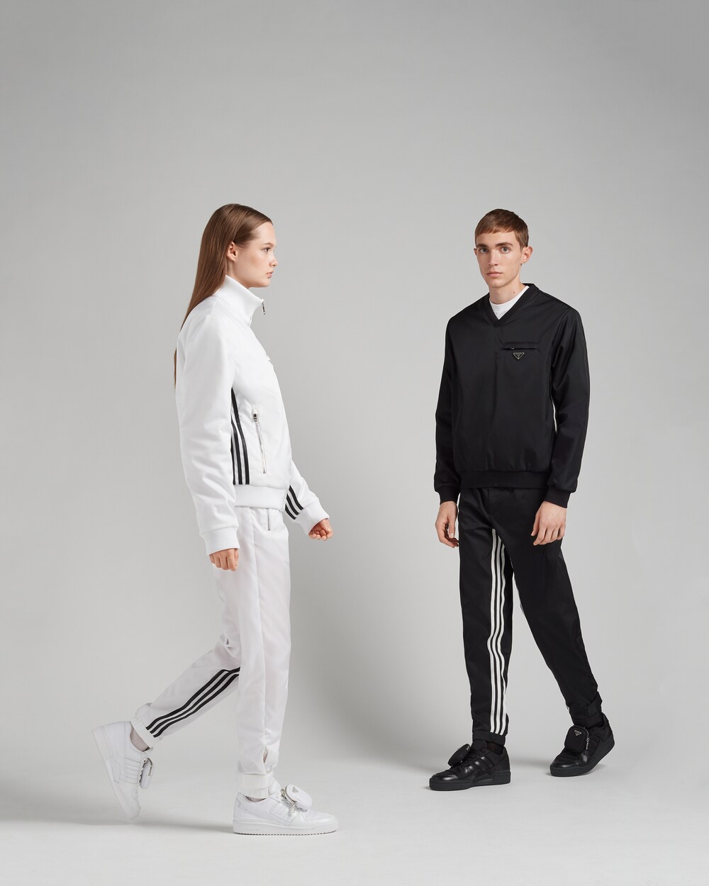 Black adidas for Prada Re-Nylon pants 
