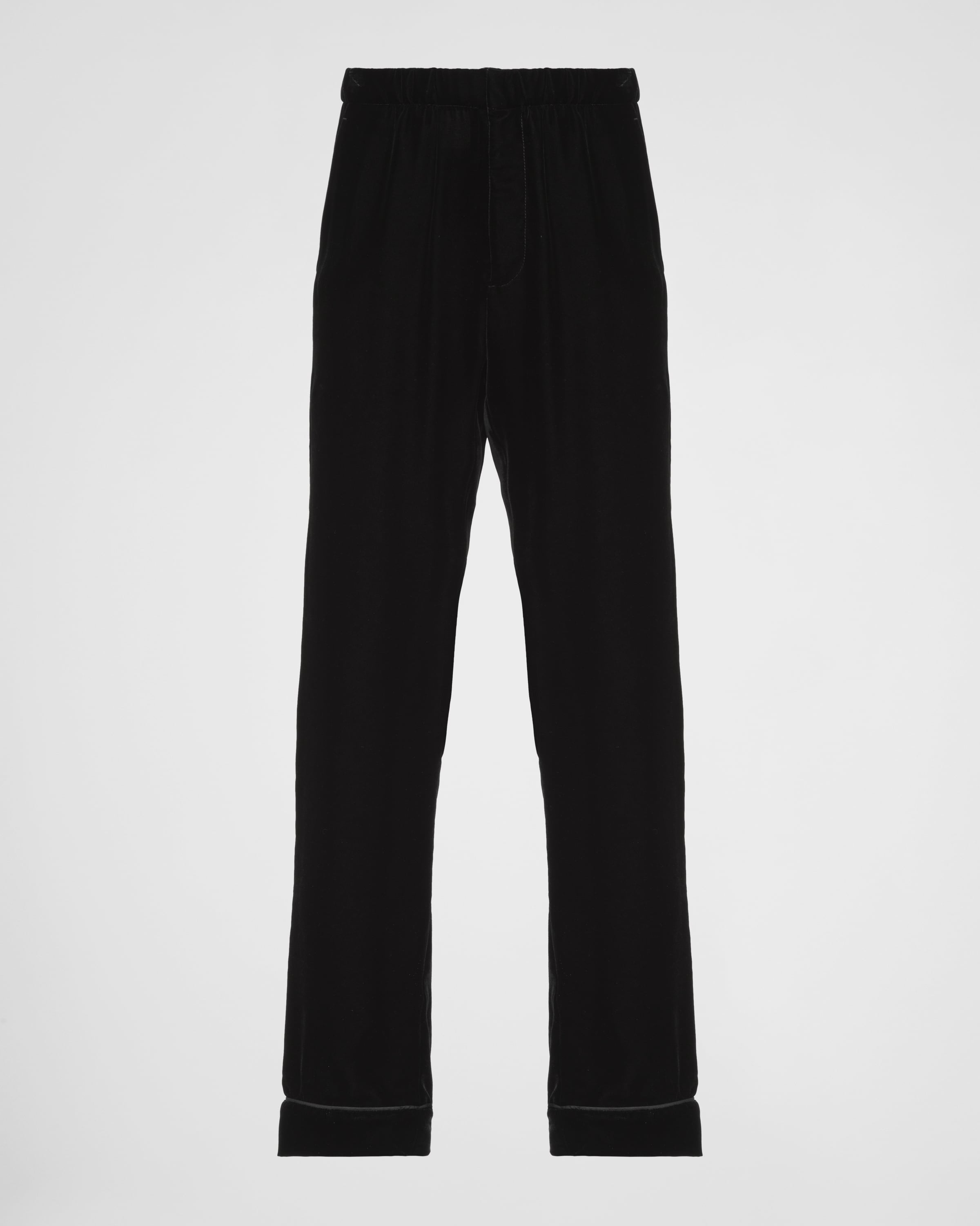 Black Velvet pants | Prada