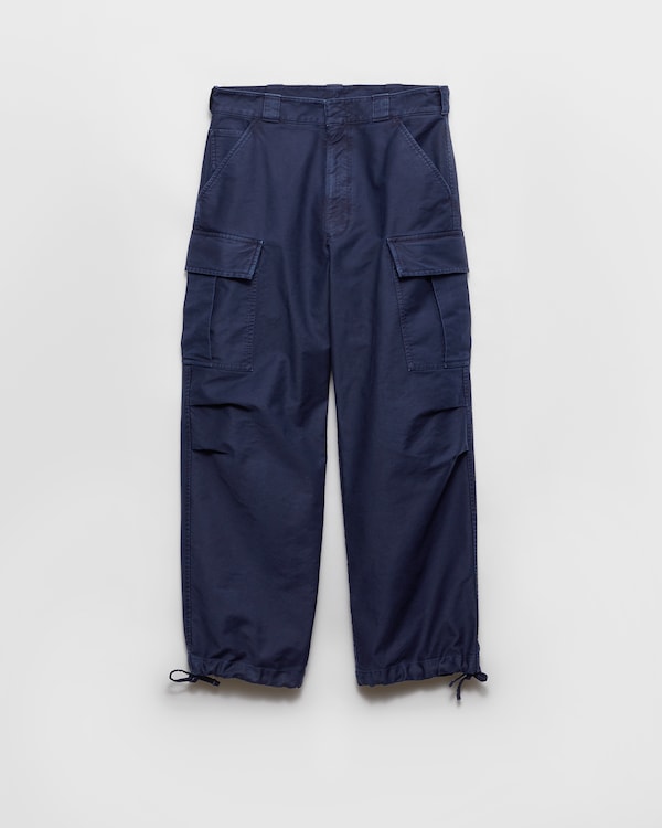 パンツ PRADA FW23 Melange graphite wool pant (P228HS23210V2 F0480) Blue/Rust Wool pants | PRADA