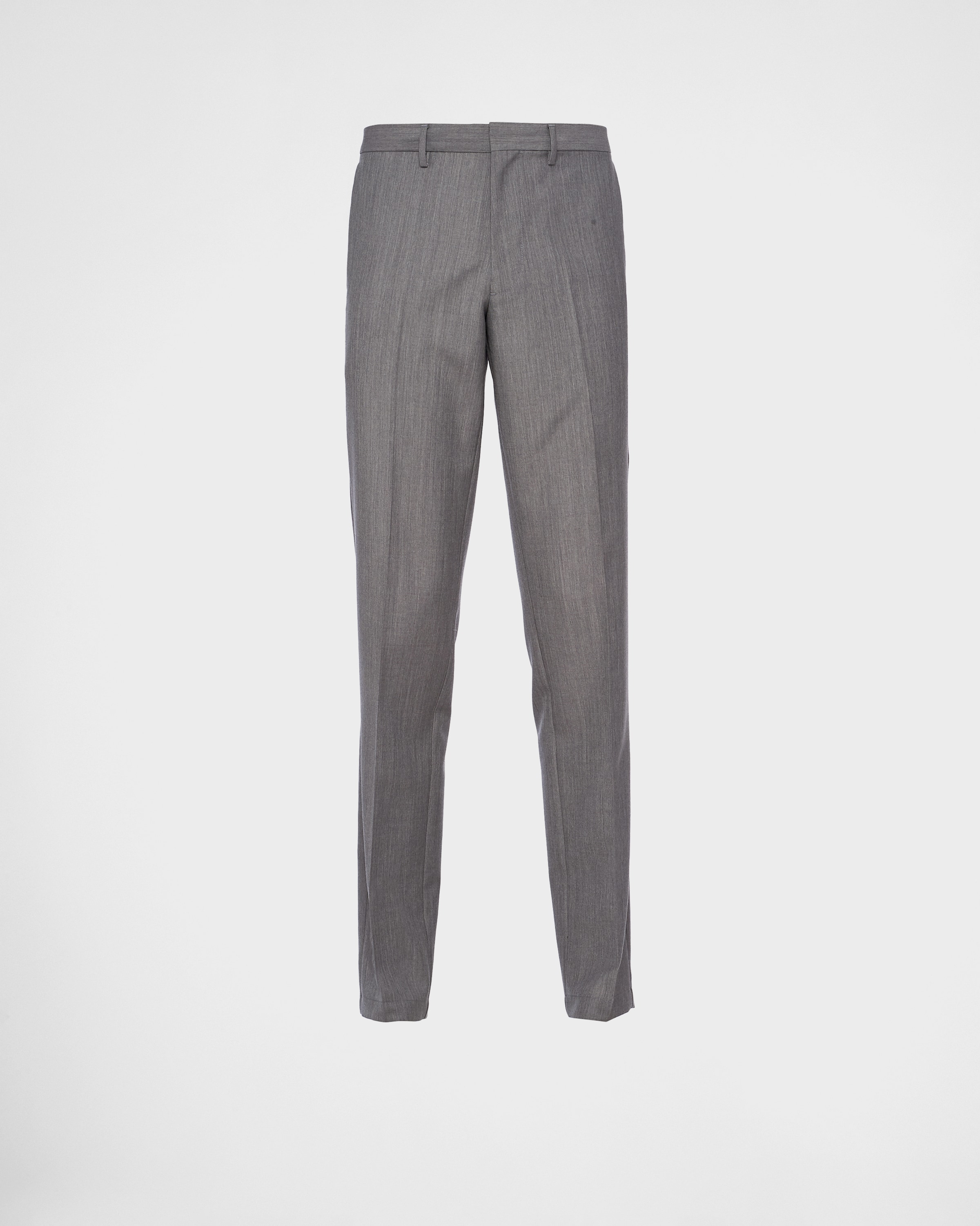 Prada Mohair Wool Trousers In Metallic