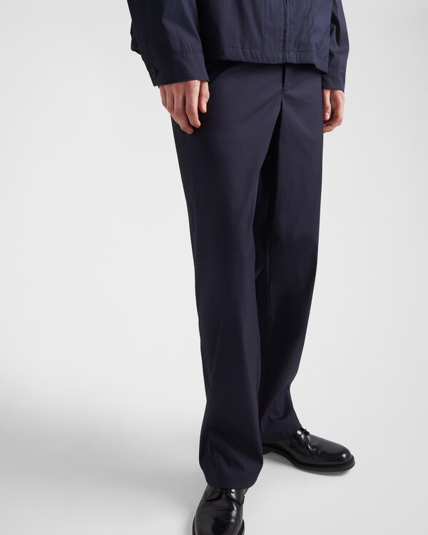 Stretch poplin pants Stretch poplin pants