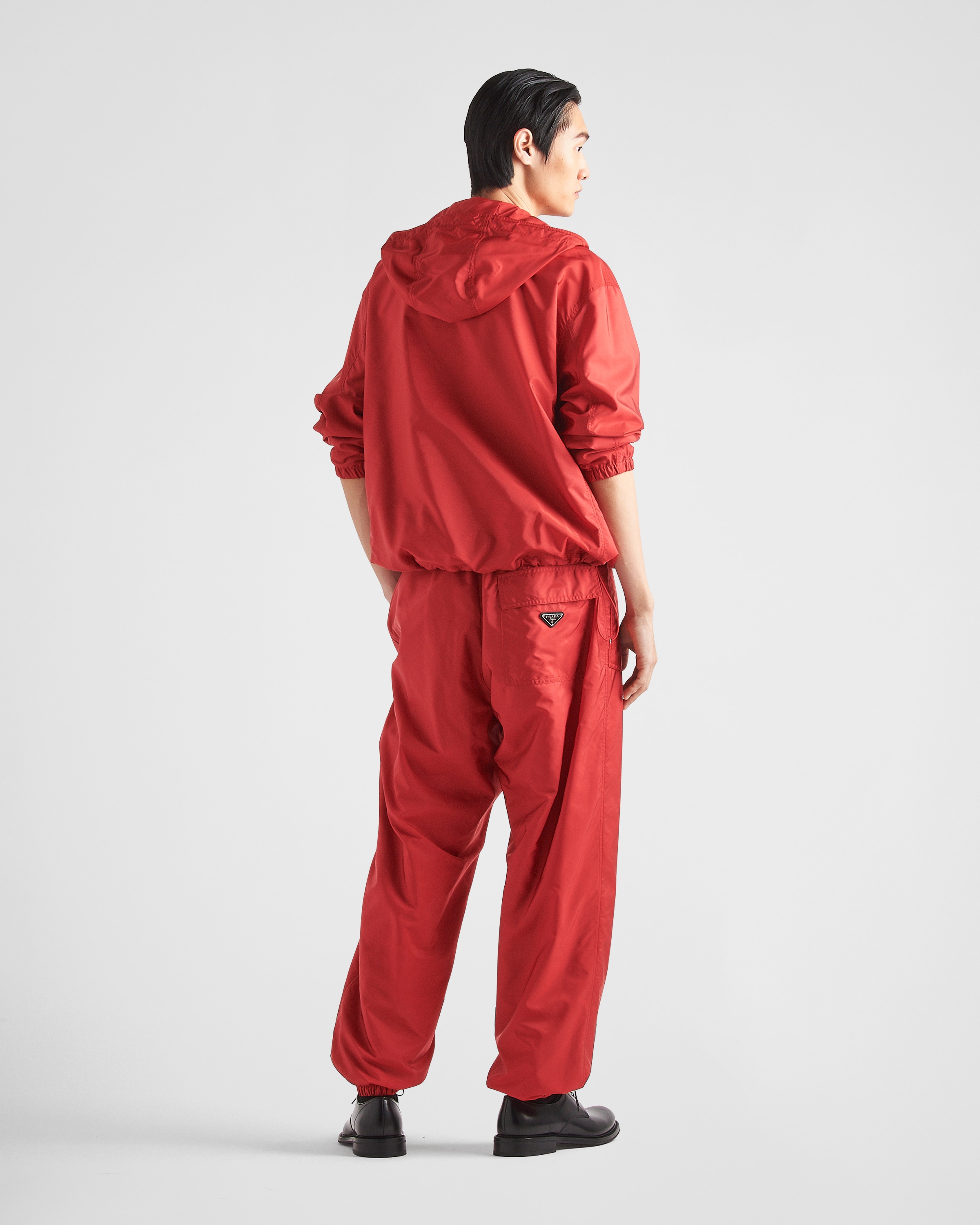 Red nylon sale pants