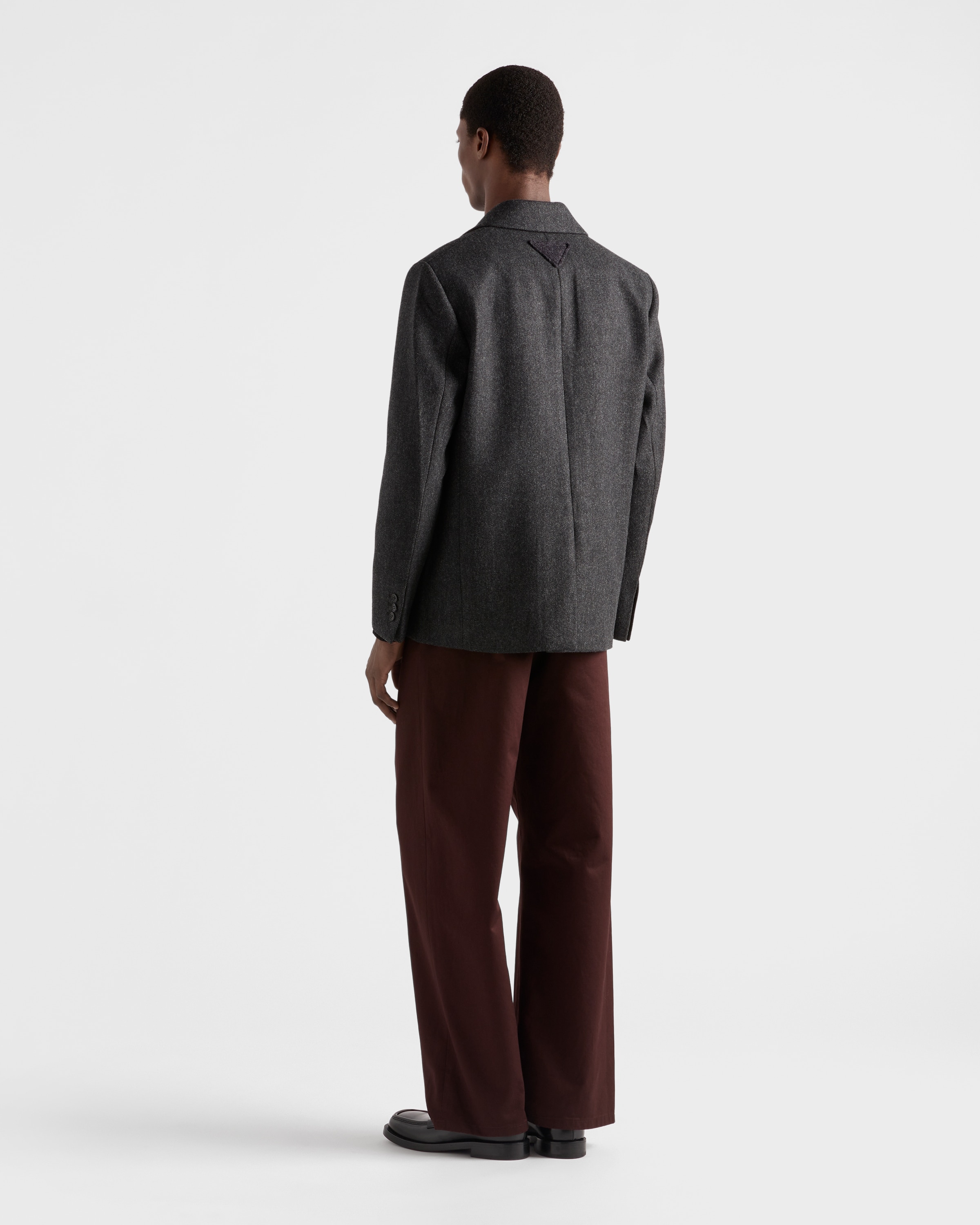 【関税&送料込】Prada Cappuccino Twill Pant Multicolored Patchwork leather pants | PRADA