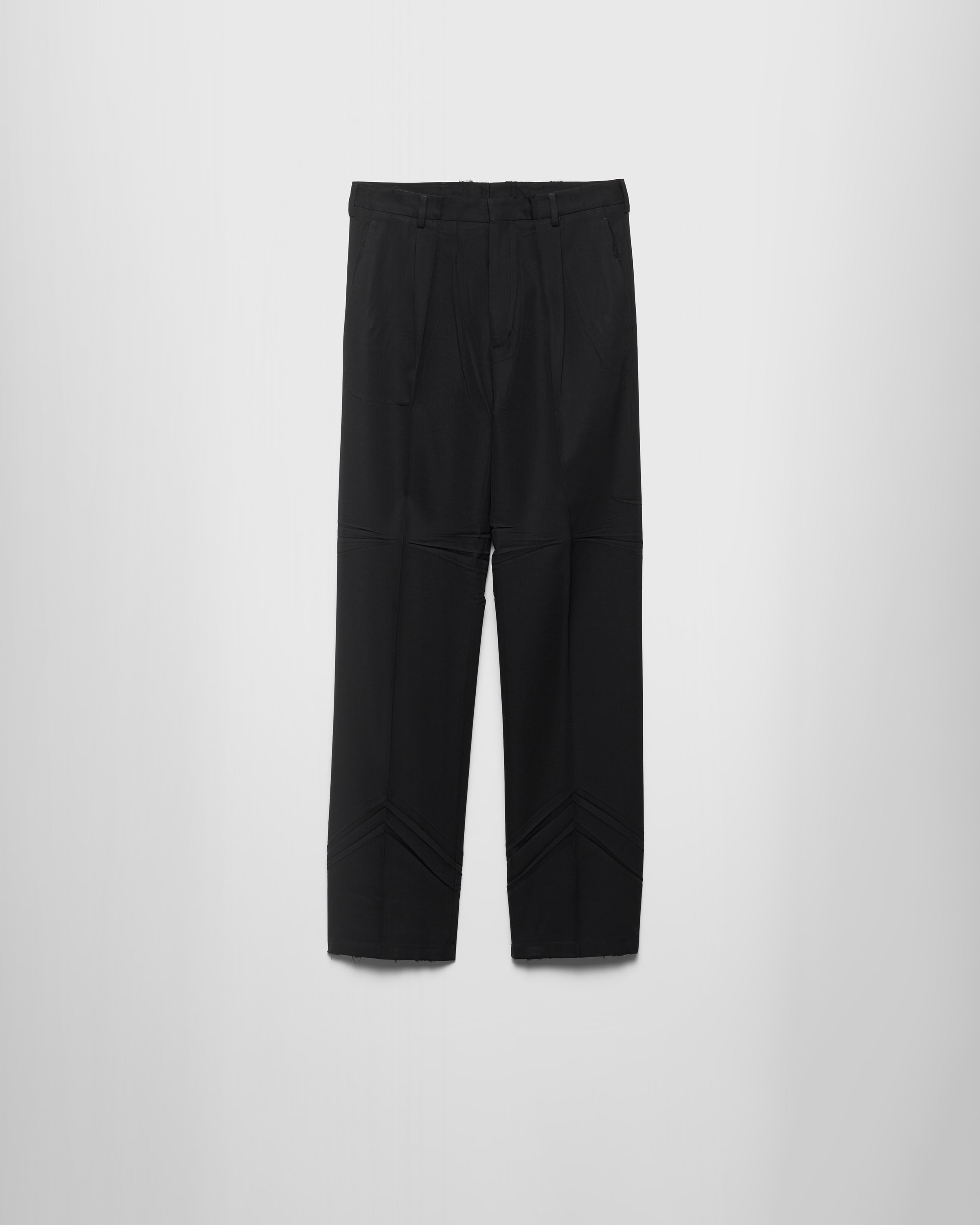 Prada Wool Pants In Black