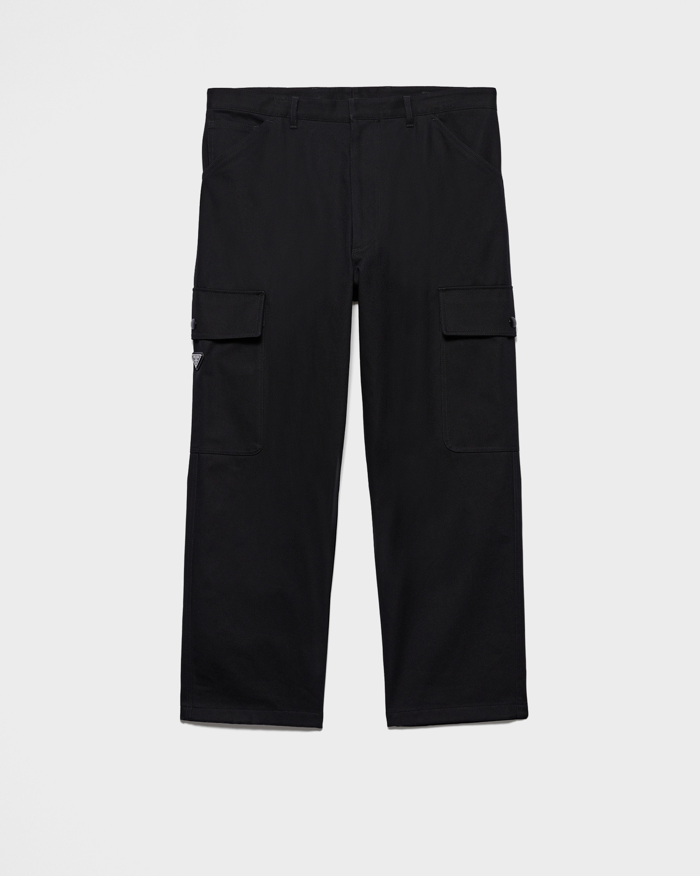 商品画像：PRADA コットン スラックス 50 W36×L28 ブラウン テーパード パンツ 3