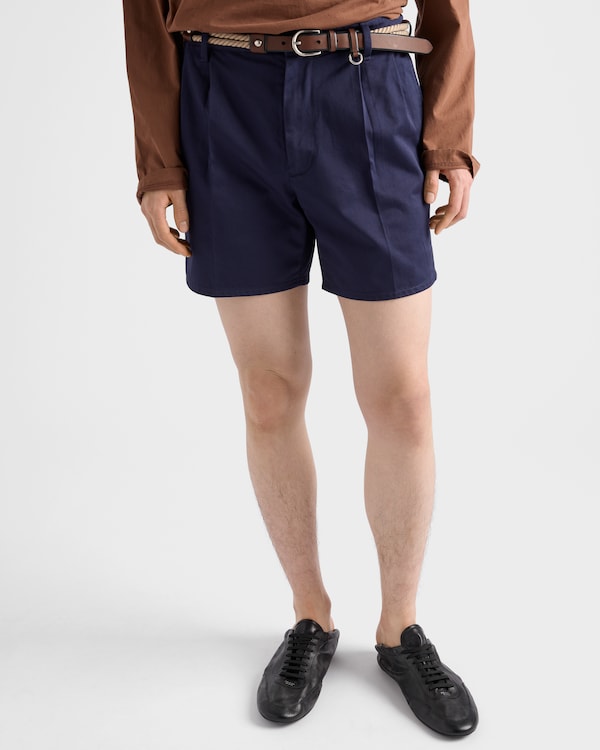 Cotton Bermudas - Navy Cotton Bermudas - Navy