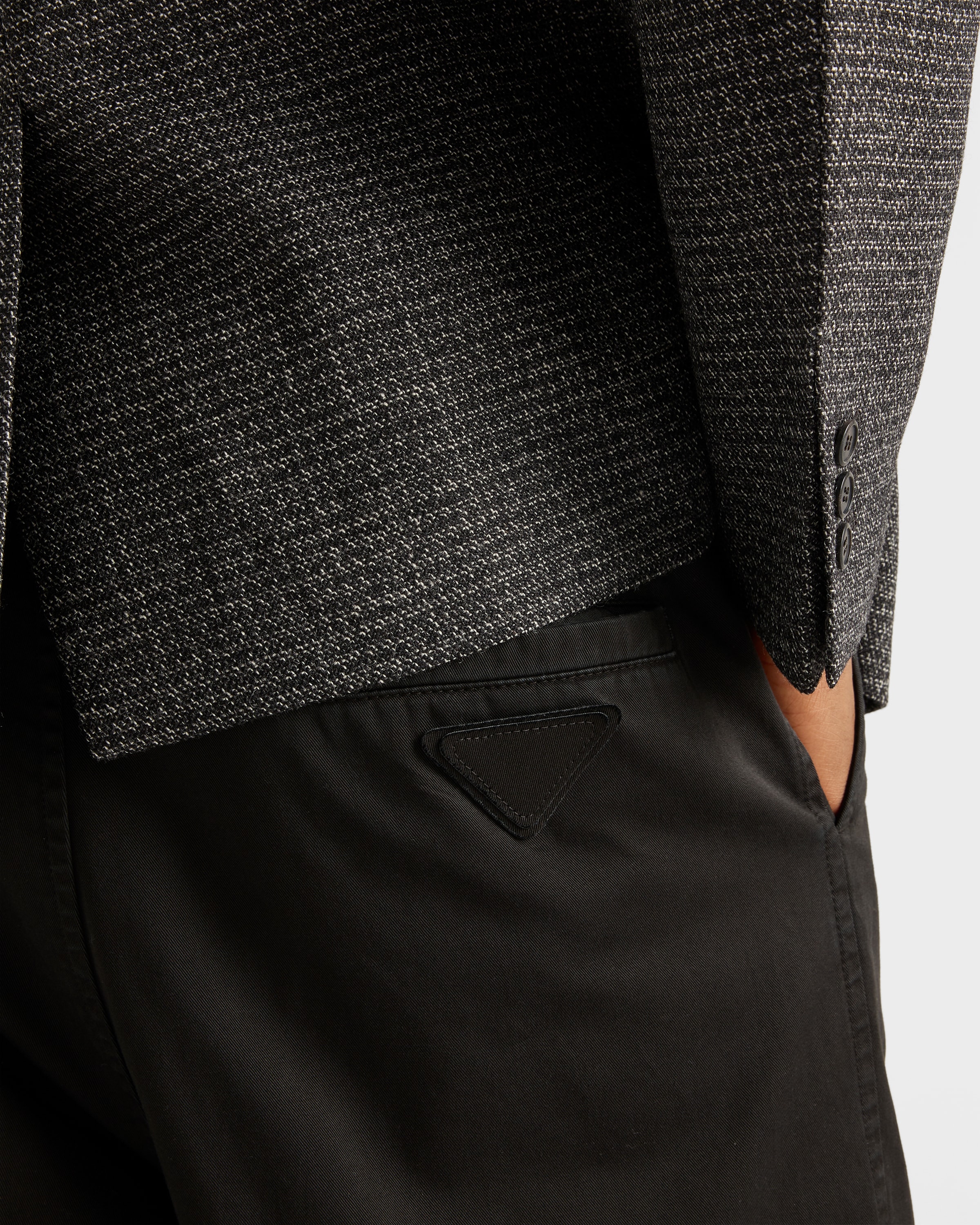 Prada Cotton Pants In Black