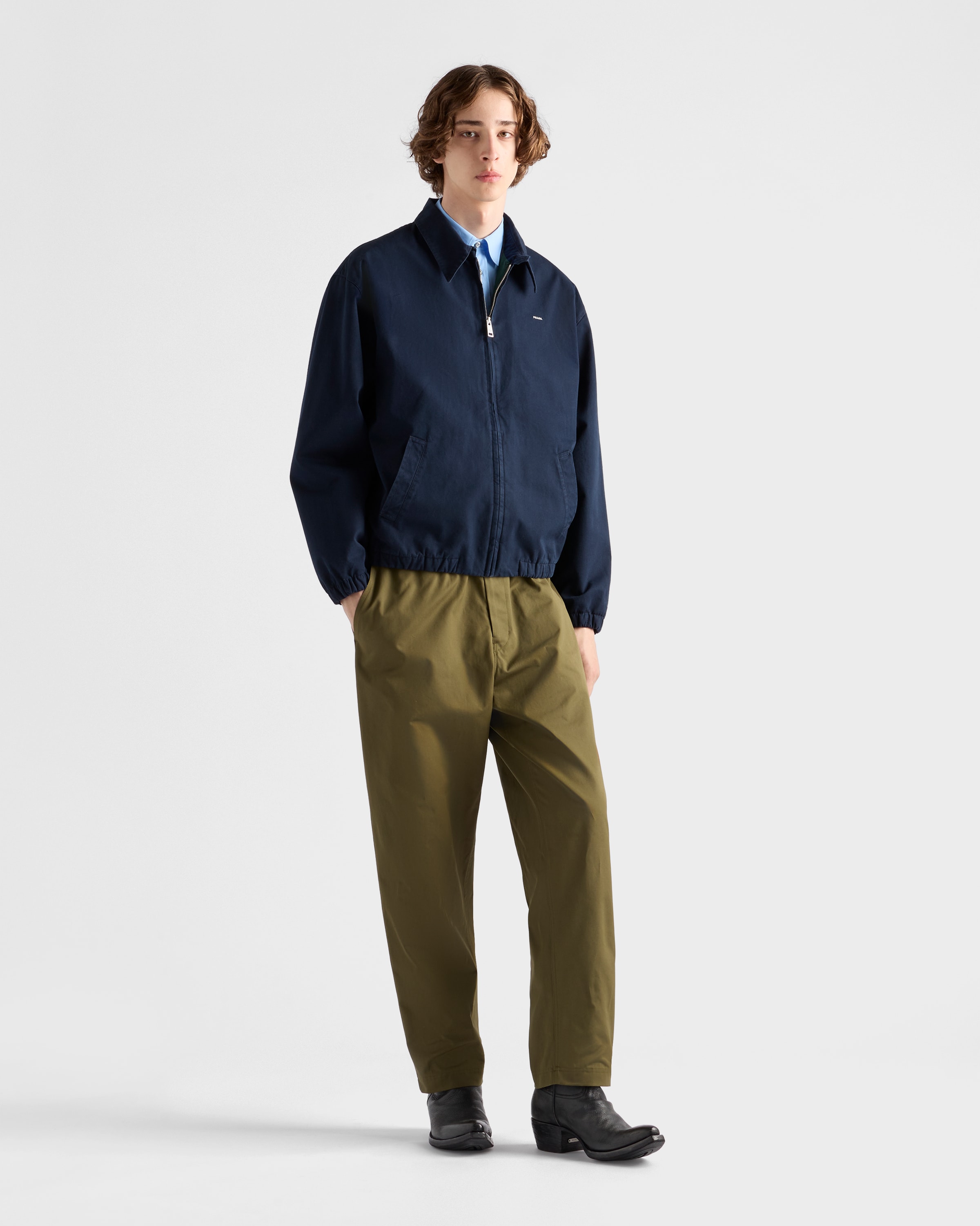 【送料&関税込】Prada Camel Cotton Pant Black Cotton pants | PRADA