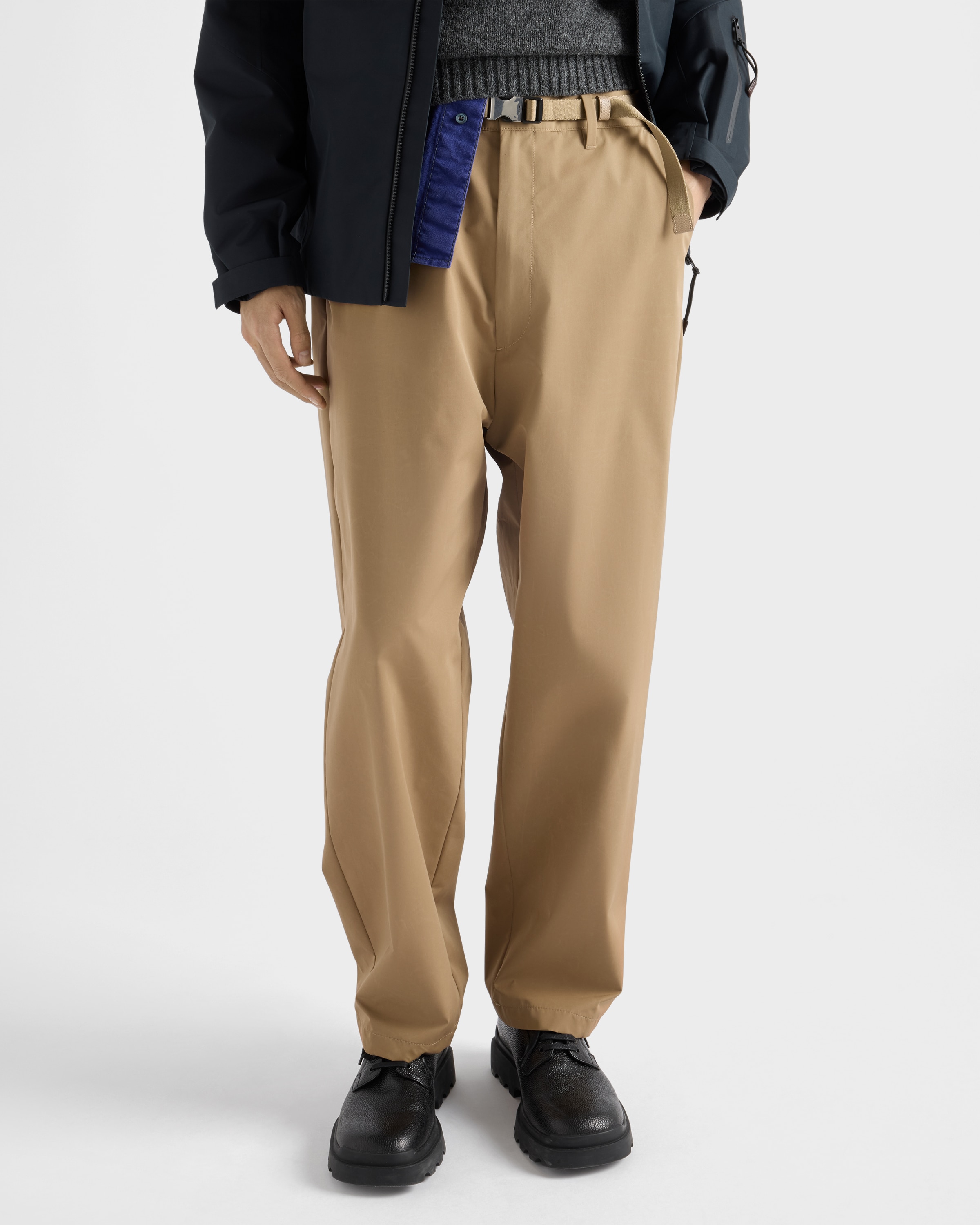 Khaki Technical Fabric Pants | PRADA