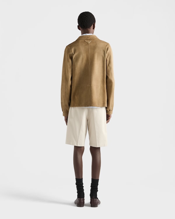 コットン バミューダショーツ - ライムストーン コットン バミューダショーツ - ライムストーン