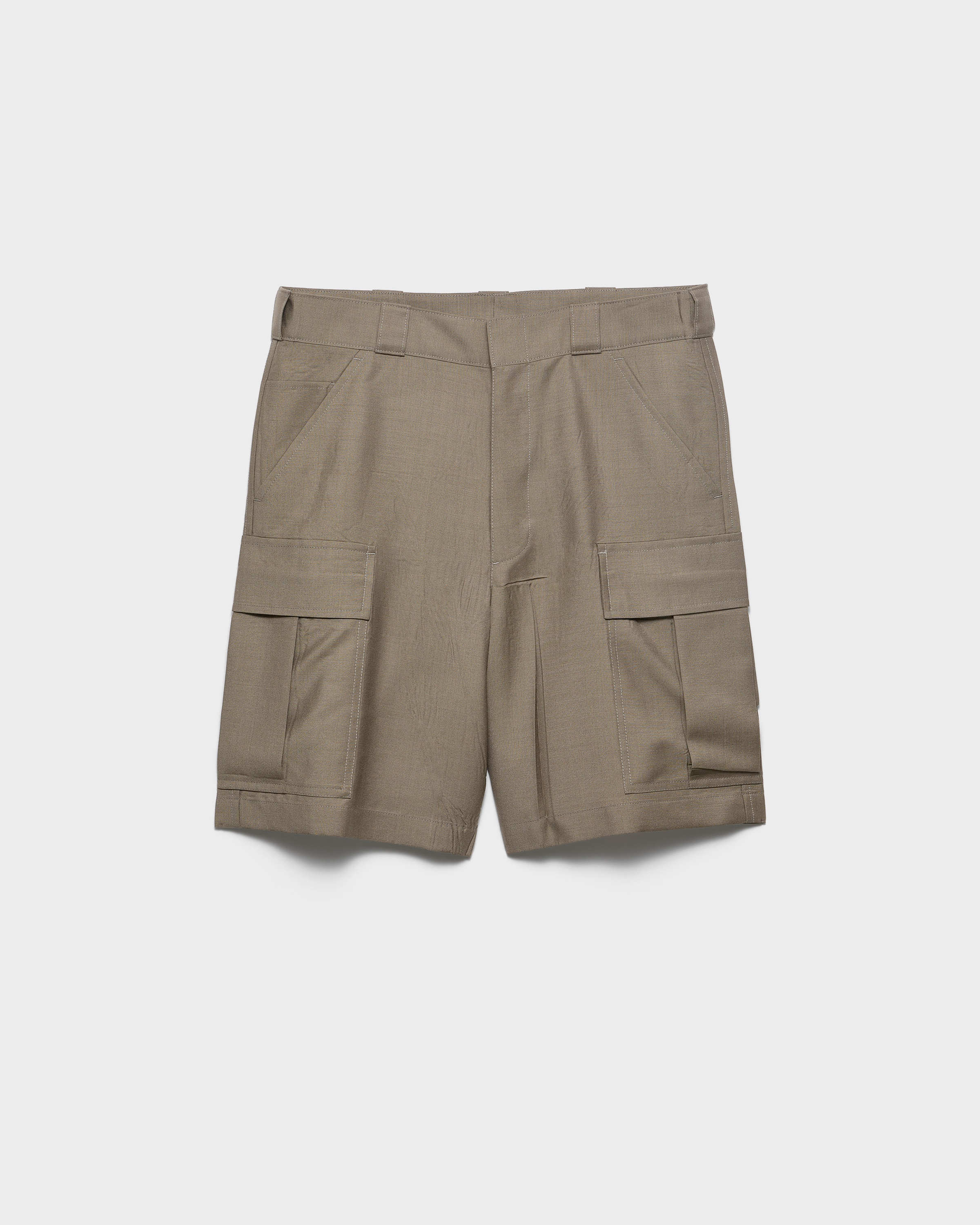 Mohair and wool Bermudas