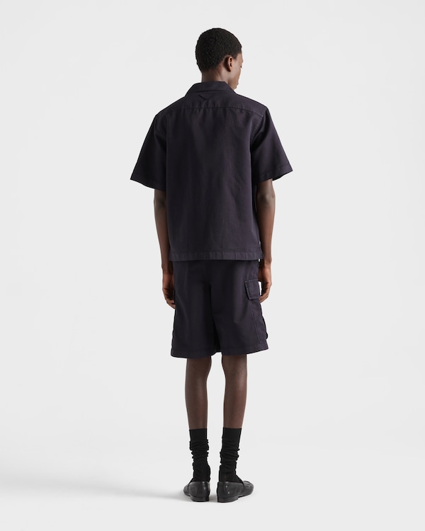 برمودا من القطن والحرير - أزرق برمودا من القطن والحرير - أزرق