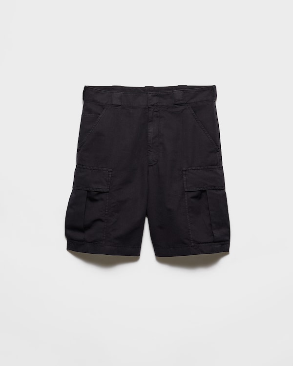 برمودا من القطن والحرير - أزرق برمودا من القطن والحرير - أزرق