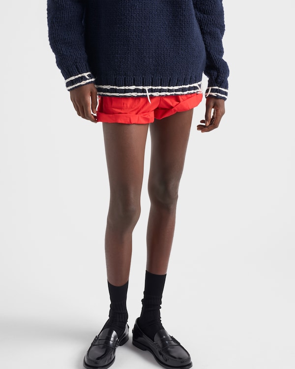 Bermuda en popeline de coton - Rouge Bermuda en popeline de coton - Rouge