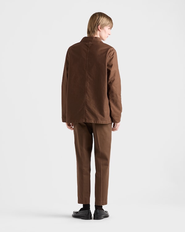 Cotton gabardine pants - Tobacco Cotton gabardine pants - Tobacco
