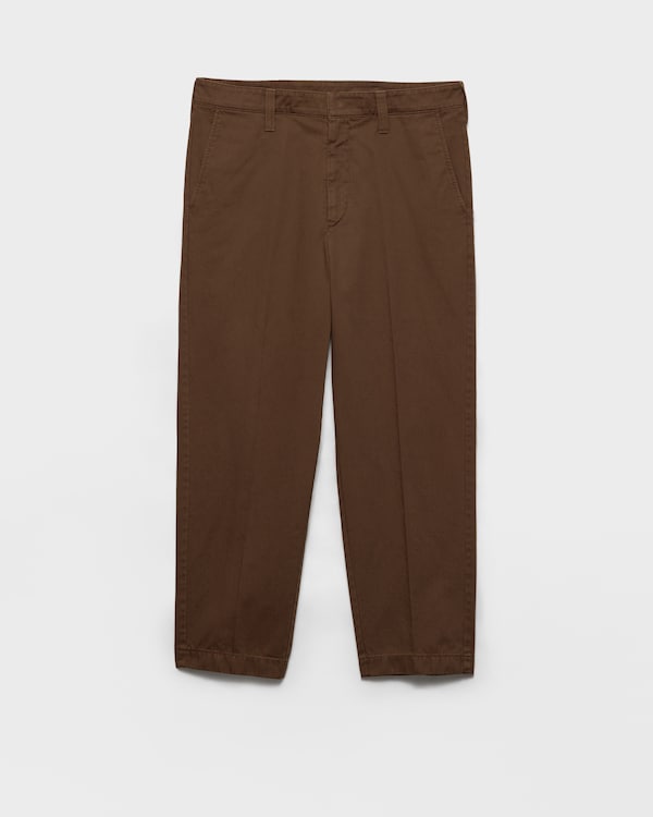 Cotton gabardine pants - Tobacco Cotton gabardine pants - Tobacco
