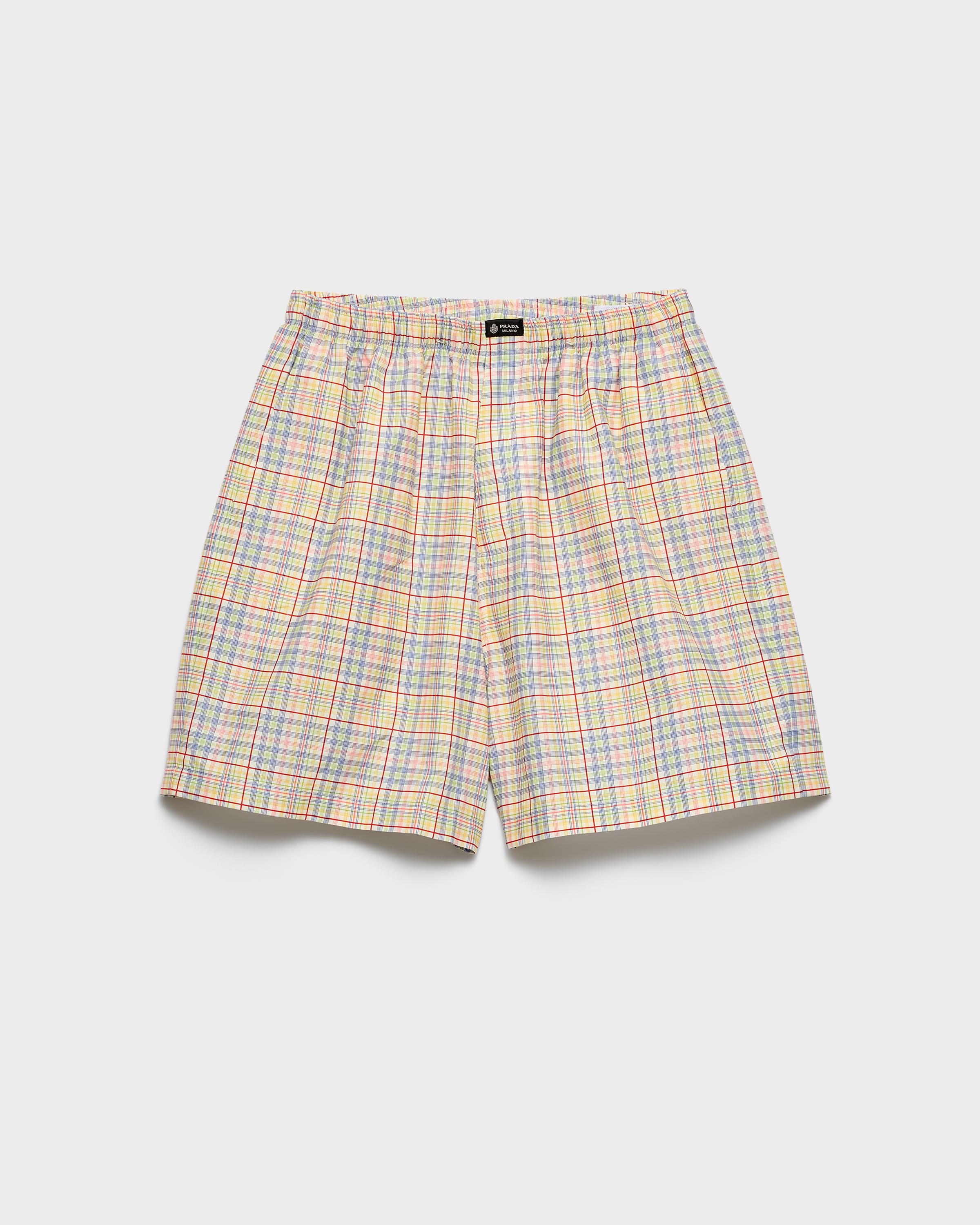 サファイアブルー コットン バミューダショーツ | PRADA - 日本