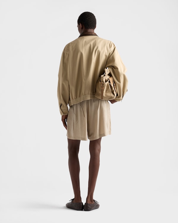 Silk Bermudas - Limestone Silk Bermudas - Limestone