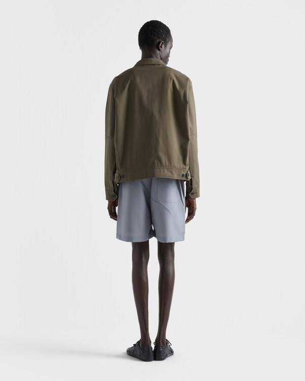 Mohair wool Bermudas - Cloudy Gray Mohair wool Bermudas - Cloudy Gray